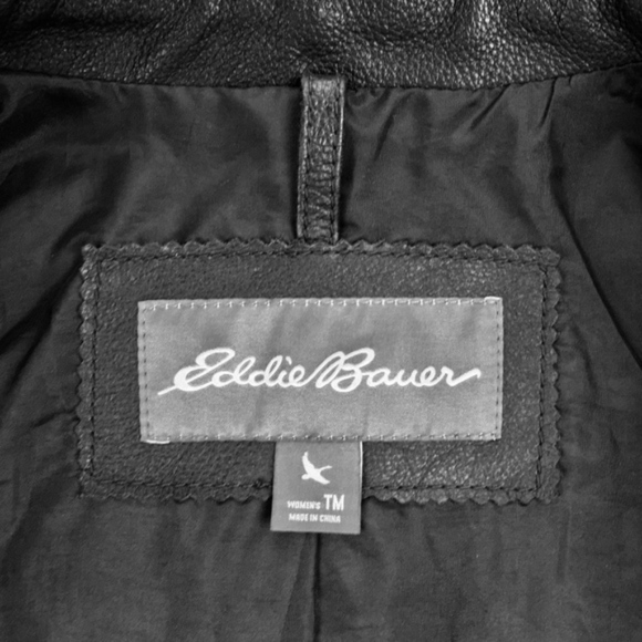 [SOLD] Eddie Bauer Tall Stine Leather Jacket | MT - Picture 4 of 7
